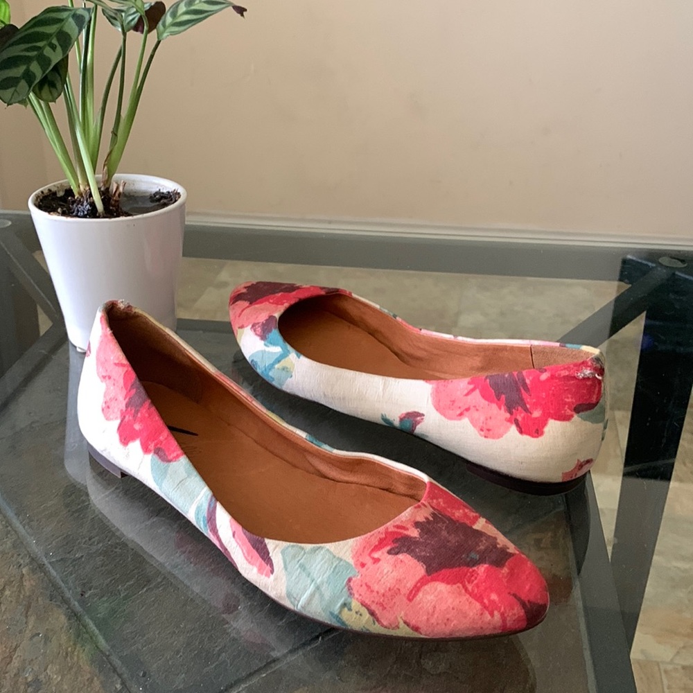 MADEWELL Floral Pointed Flats